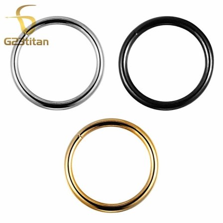 Polerede G23 Titanium Næseringe Øreringe Anti Helix Lob