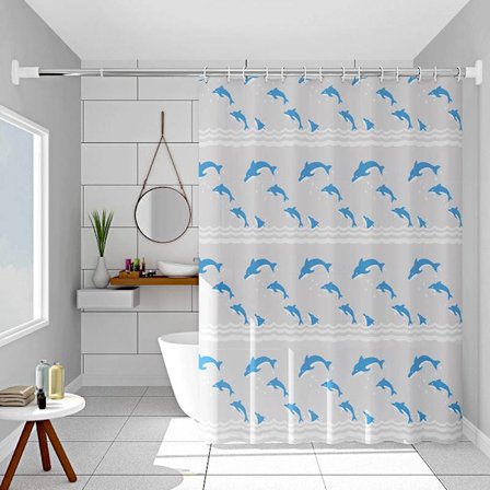 Duschdraperi, duschrumsdraperi, vattentätt duschrumsdraperi mot insyn - stil 17 2025:e