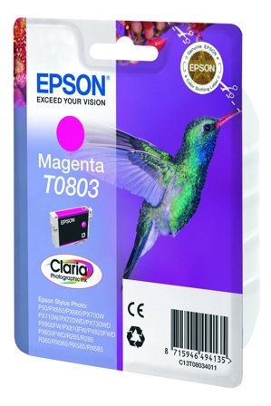 Epson T0803 - magenta - original - blekkpatron