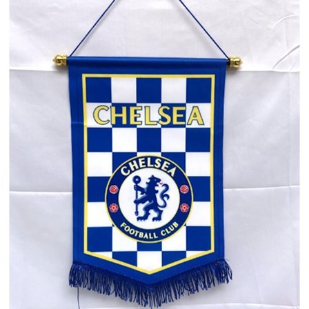 Jud- bar dekorativ flagga fotboll stor femhörning Chelsea