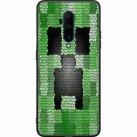 Oneplus 7t Pro Svart Skal Creeper / Minecraft