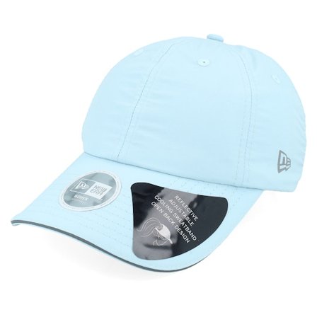 New Era - Bleu unconstructed Casquette - Womens Open Back Pony Tail Cap Pale Blue Dad Cap @ Hatstore