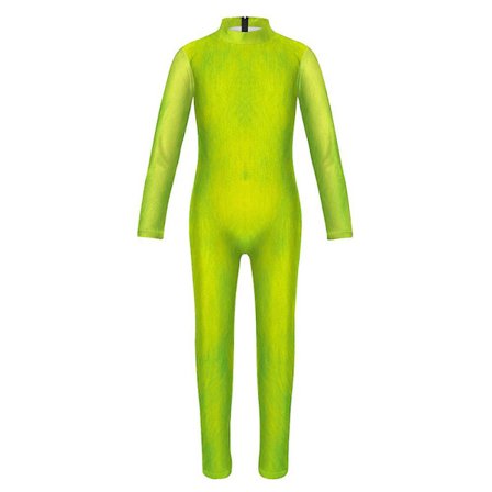 4-9 År Børn Piger Drenge Julefest Grinch Cosplay Kostume Jumpsuit Fancy Dress Up Bodysuit Gaver-B