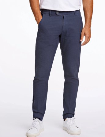 Lindbergh Linen Club Pants - Navy - XXL