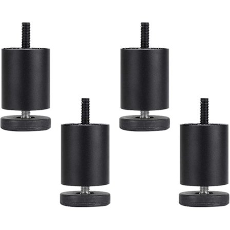 Justerbare møbelben i aluminiumlegering med gevindstang, køkken/køleskab