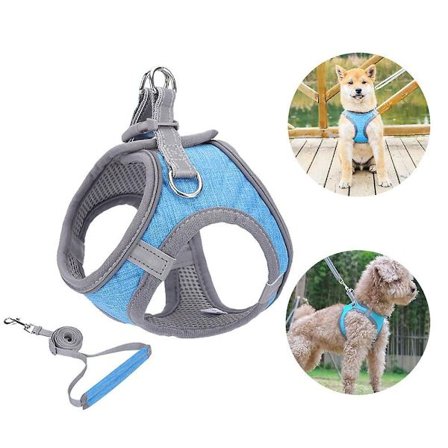 Lille Hundesele, Hvalpesele, Blød Hundesele og Snor Sæt med en Reflekterende Halsbånd