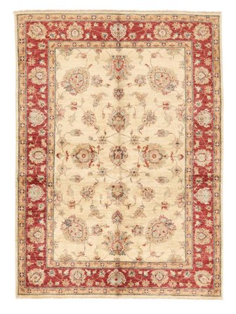 Handgeknüpft Ziegler Teppich 155X213 Beige/Orange