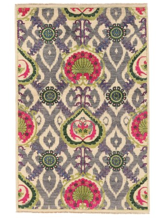 Classic Afghan Fine Teppich Handgeknüpft 140X216 Beige/Braun Afghanistan