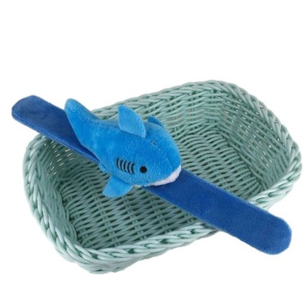 Tecknad Plysch Sharks Snaps Armband Bekväma fyllda Slap Bands Leksak För Barn Pojke Flicka