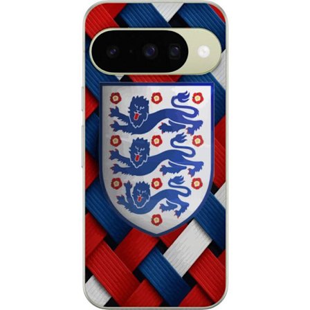 Yhteensopiva Puhelinkuori Google Google Pixel 10 Graafinen Englanti-aihe heraldisilla leijonilla ja punaisella, valkoisella ja sinisellä punotulla ku