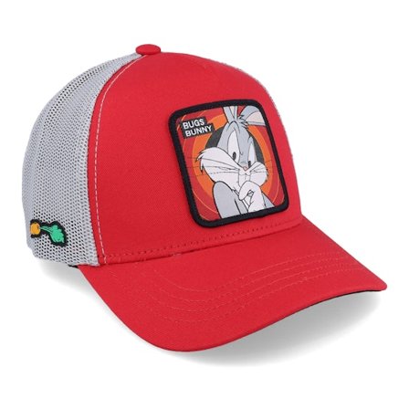 Capslab - Röd trucker Keps - Looney Tunes Bugs Bunny Red/Grey Trucker @ Hatstore