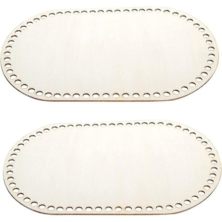 Korgflätad träkorgbotten, virkningsverktyg för golvtillbehör (oval)/yy_ NN