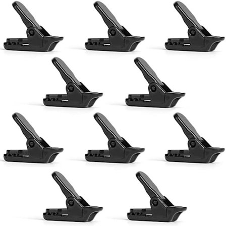 Svart 40 stk teltklips, presenningklips, liten klips type presenning supp