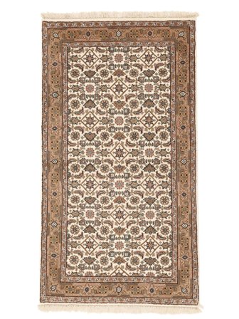 Orientalisk Bidjar Indisk Matta 89X163 Brun/Beige Ull, Indien