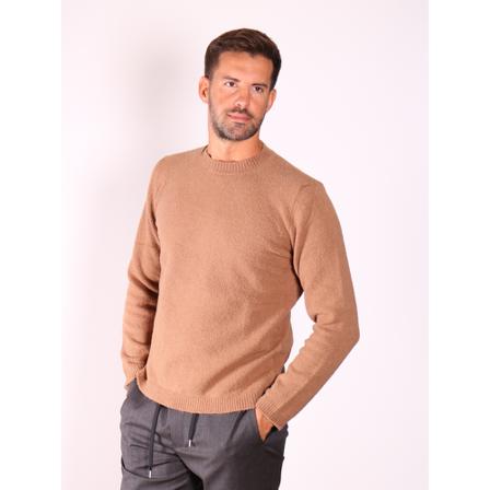 Mauro Grifoni, Grifoni Coato Coet Camel Coetry Shirt Bruin, Heren, Maat:M