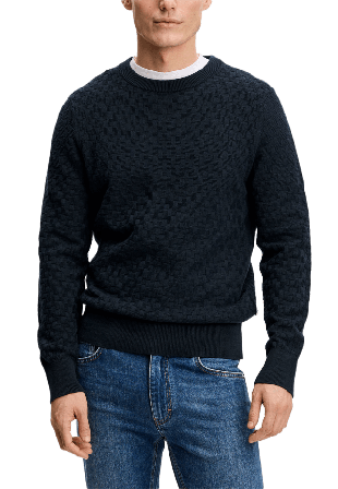 J.Lindeberg Arthur Knit Org Cotton Tröjor Herr Blå XL