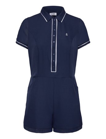 Original Penguin Golf Ss Veronica Romper - Black - XL
