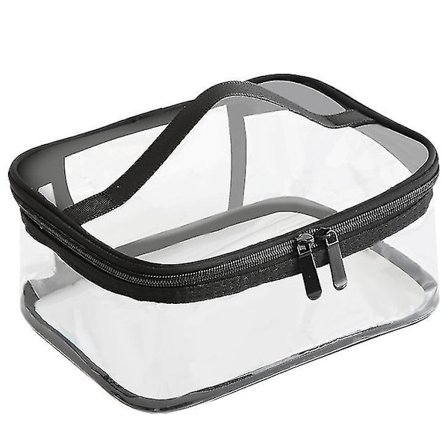 Clear Makeup Bag+zipper ,transparent Travel Toiletry Carry Pouch