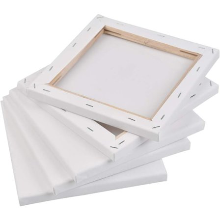 Kvadratisk canvasram, 5-pack, 20 x 20 cm.