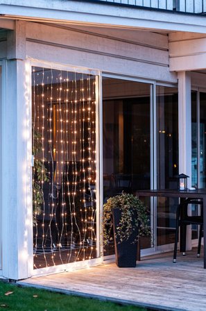 Star Trading - Sherrie Gardin 1x2m - Transparent - Ljusslingor - Från Homeroom