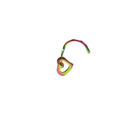 Nose Stud Heart Screw Studs 04 04