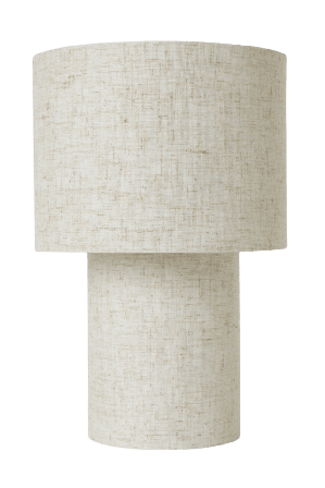 Åhléns Home Bordslampa HANNE linne Belysning Vit ONESIZE