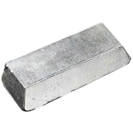 Tenngötlegering Tenn Gjutgöt (98% Tenn, 1,5% Bismut, 0,5% Koppar), 0,45 kg, Silver