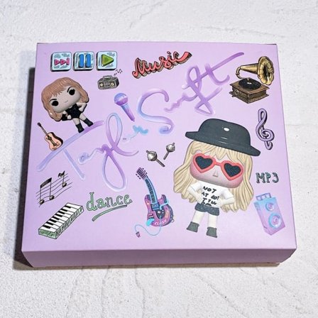 Singer Taylor Swift Album CD Nøkkelringsett Fashion Swift 1989 Album Nøkkelring Fan Perifer Henger 1989 Stjerne Perifer Sett Gave 2