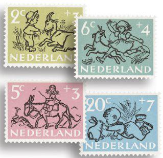 Holland 1952 - NVPH 596-600 - Stemplet