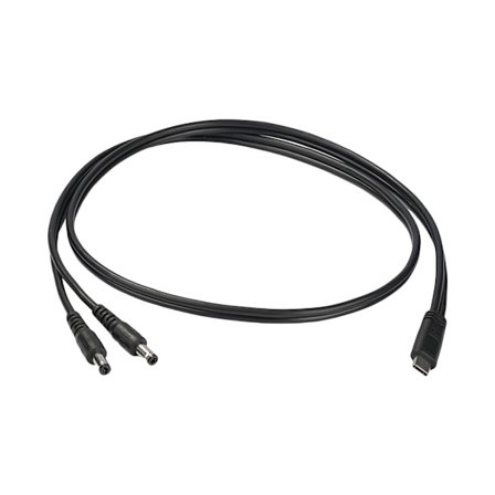 Type C til Dobbel DC5525 Strømkabel 5.5x2.5mm 5525 Plugger for Rutere, CCTV og Mer 20V 65W 3.28FT