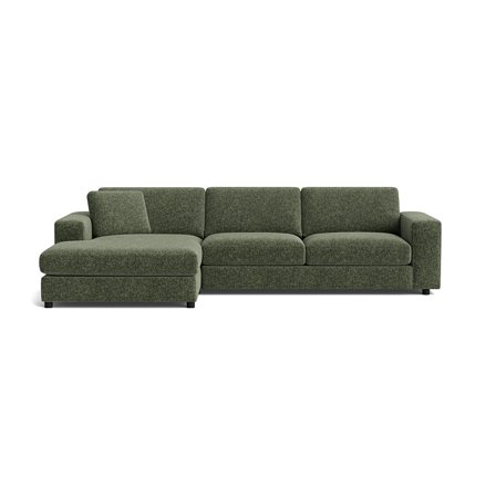 Oasis chaiselong sofa, venstrevendt - Genesis Grøn - 294x151x79 - Sofa, chaiselong