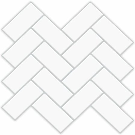 Sett med 3, kjøkkenfliser med lim, selvklebende fliser for vegg, b