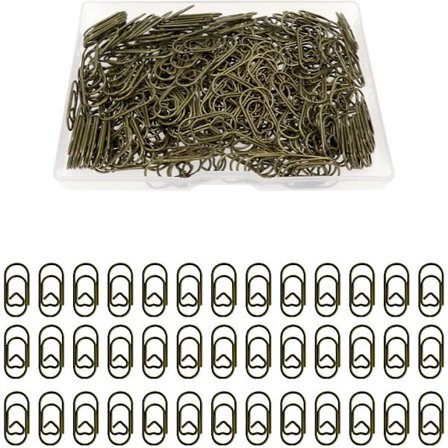 210 st 0,35x0,79 tum mini kärleks hjärta pappersklämmor former rostfritt stål metall pappersklämmor (vintage färg)