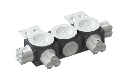 R-Line Veggboks 3x60-71mm 14 løps 16/20mm