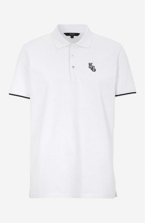 Cellbes of Sweden - T-shirt med krage - vit - för herrar - 7XL