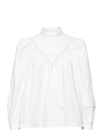 Top Bluse Langærmet Hvid See By Chloé