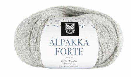 Dale Garn Alpakka Forte Lys-Grå-Melert 716, 50g