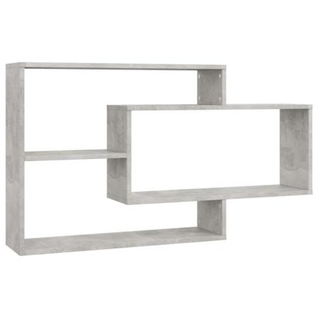 Vidaxl Vägghyllor Betonggrå 104x20x58,5 Cm Konstruerat Trä Grå