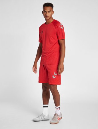 Hummel Hmllead Poly Shorts - Red - XL