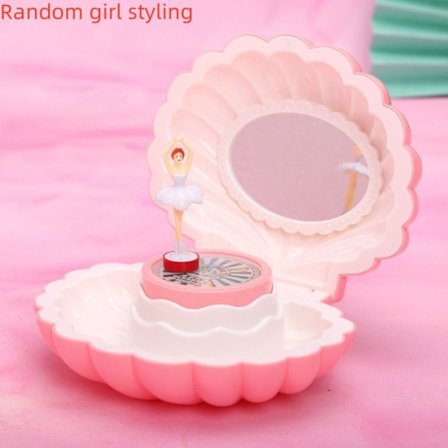 Shell Music Box Smykkeskrin MØRK PINK