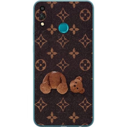 Yhteensopiva Puhelinkuori Honor Honor 9X Lite Graafinen monogrammikuvio, jossa taiteellisesti muotoiltu nalle