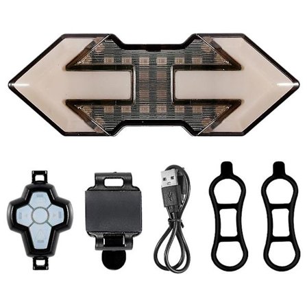 Cykel Blinklys For og Bag Smart Trådløs Fjernbetjening