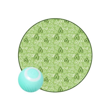 Katteleker Magisk Balljakt Deksel Selvrelaksende Gjemsel Deksel Simulere Interaktiv Jakt Katteleker(Grønn med Ball)