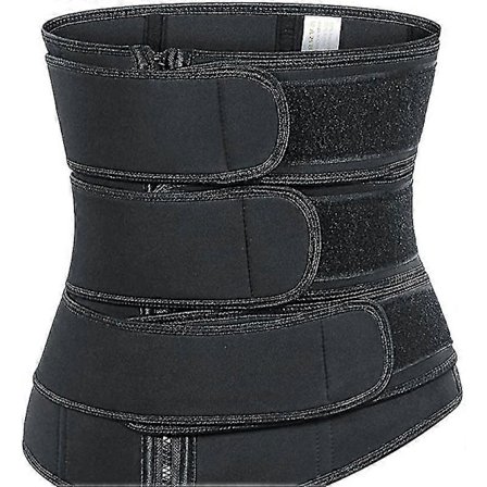 Abdominalstøtte Postpartum Postoperativ Post-kirurgisk Magebelte Tre Støttebelte Svart