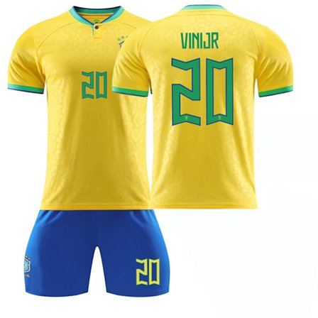 2223 Brasilian pelipaita nro 10 Neymar 20 Vinícius 9 Richarlison 18 Jesus jalkapallopaita lyhythihainen