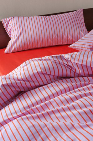 Jotex - Putetrekk 50x90 Cm Økologisk Lilla/oransje - SIMA - Kjøp Putevar hos Jotex