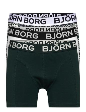 Kids Core Boxer 3P Green Björn Borg