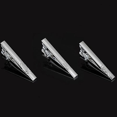 Høykvalitets slipsnål for menn, slips klype, slips klype laget av rustfritt stål, gjenbrukbar