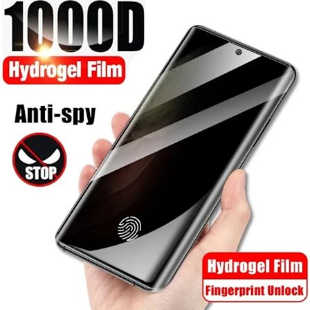 1 st Anti-Spion Hydrogel Film Skärmskydd För Samsung Galaxy S9 S10 S20 FE S21 Plus S22 S23 24 Ultra Note 10 20 Sekretessfilm