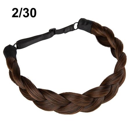Syntetisk pandebånd 3 tråde fletninger Hår 2/30 2/30